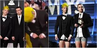Detik-Detik Twenty One Pilots Lepas Celana di Panggung Grammy '17