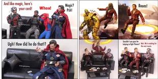 Dipertemukan, Karakter Marvel Heroes Ini Menggugah Gelak Tawa