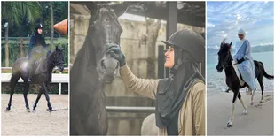 Dipuji Netizen, 8 Potret Shireen Sungkar yang Tetap Syar'i Meski Sedang Berkuda - Teuku Wisnu Beri Hadiah Kuda Baru