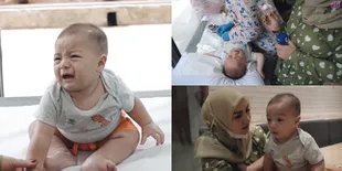 Ditemani Irish Bella, Ini 10 Potret Baby Air Rumi Jalani Suntik Vaksin - Nangis Cuma Sebentar 