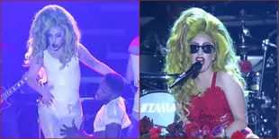 Dua Sisi Berbeda Lady Gaga Dalam Sebuah Show Yang Panas