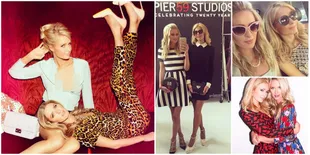 Duel Gaya! Cantiknya Paris dan Nicky Hilton Saat Pose Bareng
