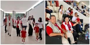 Dukung Asian Games, Keluarga SBY Nonton Pakai Baju Merah Putih