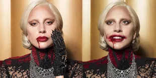 Eksklusif! Ini Potret Horor Lady Gaga yang Pucat dan Haus Darah