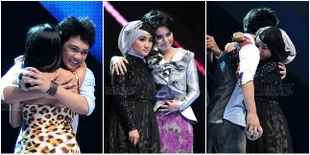 Ekspresi Fatin dan Mikha Angelo di Posisi 2 Terbawah