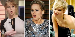 Ekspresi Konyol Jennifer Lawrence - Bikin Ngakak