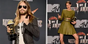Ekspresi Lucu Para Pemenang MTV Movie Awards 2014