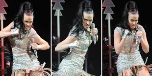 Ekspresi Murka Katy Perry di Glasgow