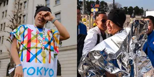 Emosional! 7 Potret Ariel NOAH Finish Tokyo Marathon 2025, Tetap Ganteng Meski Bersimbah Keringat