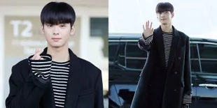 Fashion Airport Cha Eunwoo Saat Berangkat ke Indonesia, Ganteng!