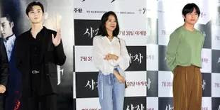 Fashion Casual V BTS Sampai Jang Hyuk di Premier Film 'THE DIVINE FURY'
