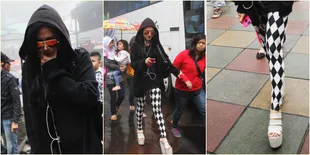 Fashion Mulan Jameela - Sepatu Platform Wedges di Taman Safari