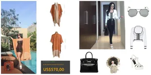 Fashion Syahrini, Kaos Jutaan Sampai Tas Hermes Rp 1 M Lebih