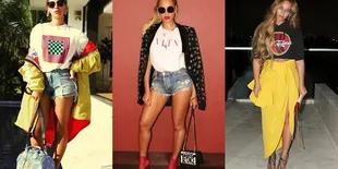 FOTO : Bergaya Sporty, Beyonce Tetap Sexy