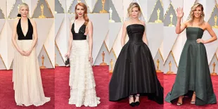 FOTO: 10 Selebriti Ini Pakai Gaun Yang Tampak Mirip di OSCAR 2017