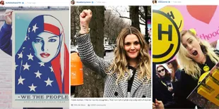 FOTO: 13 Seleb Hollywood yang Berpartisipasi di Women's March 