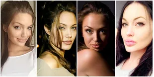 FOTO: 8 Wanita Hot 'Kembaran' Angelina Jolie, Siapa Paling Mirip?