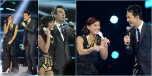 Foto Agnes Monica Akrab Dengan Daniel Mananta di Indonesian Idol