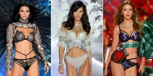 FOTO: Aksi Menawan Trio Kendall, Gigi & Bella Hadid di VSFS 2018