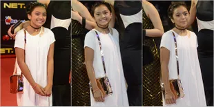 FOTO: Allea Anak Ariel NOAH Melenggang Cantik di Red Carpet NET!