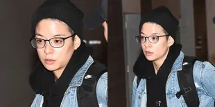 Foto Amber f(x) di Bandara Mau Kembali ke AS, Tanpa Makeup - Sudah Bisa Senyum Dikit