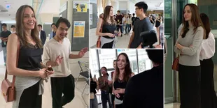 FOTO: Angelina Jolie Humble & Hampir Nangis Saat Antarkan Maddox Kuliah di Korea