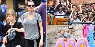 FOTO Angelina Jolie Rayakan Ultah Shiloh di Disneyland, Seru Abis