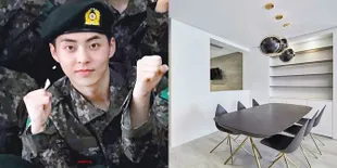Foto Apartemen Mewah Xiumin EXO yang Kini Ditinggal Wamil, di Dapur Aja Ada TV Gede