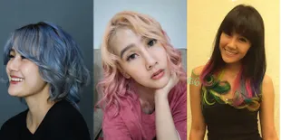 Foto Ardina Rasti dengan Warna Rambutnya yang Sering Gonta-Ganti, dari Pelangi Sampai Icy Blue