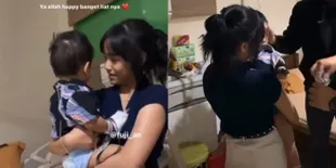 Foto Baby Gala Bahagia Bertemu dengan Tantenya, Langsung Ceria dan Ngomong Banyak
