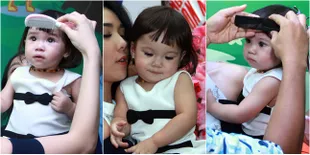 FOTO: Baby Gempi Potong Rambut, Melongo Pasrah Menggemaskan!