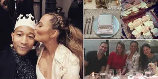 FOTO: Baby Shower Chrissy Teigen & John Legend, Mewah & Elegan!