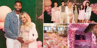 FOTO: Baby Shower Mewah Khloe Kardashian, Bernuansa Pink & Floral