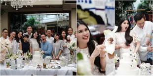 FOTO: Baby Shower Sandra Dewi, Seru Diminta Makan Dari Popok Bayi