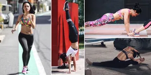 FOTO: Badan Ramping - Abs Seksi, Bukti Andien Punya Body Killer