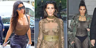 FOTO: Baju Transparan Kim Kardashian, Bikin Imajinasi Makin Liar