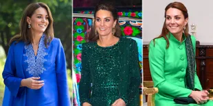 FOTO: Bak Orang Lokal, Kate Middleton Kenakan Baju Tradisional Selama di Pakistan