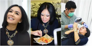 FOTO Bawa Hermes Ratusan Juta, Yuni Shara Cantik Saat Sulam Alis 