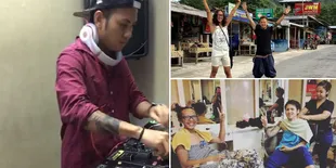 FOTO: Gaya Stylish Tomboy Ala Istri Aming, Evelyn Nada Anjani