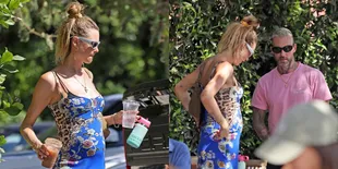 Foto Behati Prinsloo dengan Baby Bump Kehamilan Ketiganya, Jadi Sorotan Setelah Adam Levine Dikabarkan Selingkuh