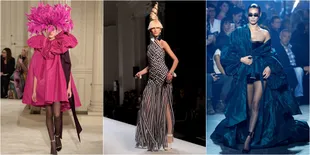 FOTO: Bella Hadid - Kaia Gerber Tampil Unik di Paris Fashion Week