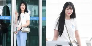FOTO: Berangkat ke German, Pipi Chubby Sulli Bikin Makin Cute