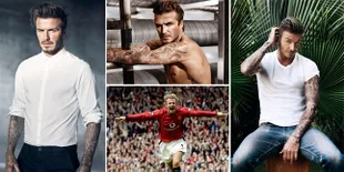 FOTO: Berbagai Gaya Ganteng David Beckham, Bikin Hati Bergetar!