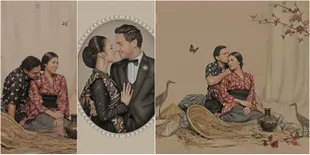 FOTO Bergaya Klasik, Prewedding Raisa - Hamish Dihiasi Cium Kecil