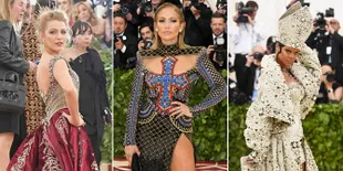 FOTO Best Dressed Met Gala 2018, Artis-Artis Dandan Cantik & Unik