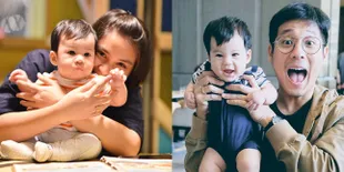 FOTO Bikin Gemas! Kompaknya Putri Titian, Junior Liem & Baby Iori