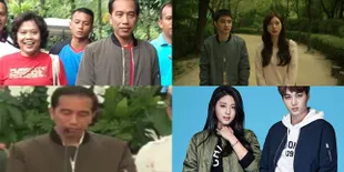 FOTO: Bintang-Bintang Korea Pujaan Ini Juga 'Pakai' Jaket Jokowi