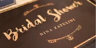 FOTO: Black & Gold, Ini Detail Mewah Bridal Shower Nina Zatulini
