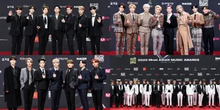 Foto Boyband Ganteng di Red Carpet 2020 MAMA, NCT Bak Satu Kelas - MONSTA X Kocak