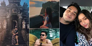FOTO: Bulan Madu ke Bali, Rizky Alatas Nikmati Sunset Romantis!